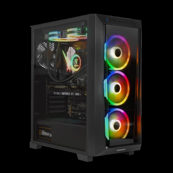 GAMDIAS TALOS M1 Elite, 850W, 80+ Bronze, Tempered Glass, ARGB, ATX GAMING KASA ürün görseli 1
