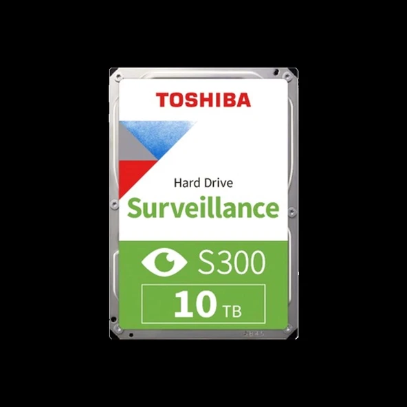 TOSHIBA S300 PRO, MD10ADA10TV, 3.5", 10TB, 512Mb 7200 Rpm, 7/24 Güvenlik HDD (Türkiye Distribütörü Garantili) ürün görseli 1