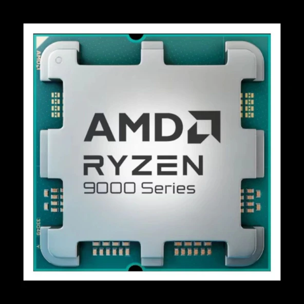 AMD RYZEN 5 9600 6 Core, 3,80-5.20GHz, 38Mb Cache, 65W,  AM5 Soket, TRAY, (Dahili Grafik VAR, Fan YOK) ürün görseli 1