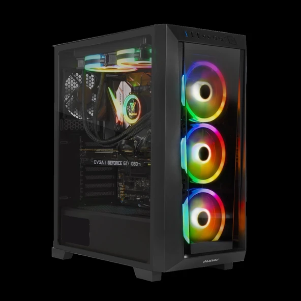 GAMDIAS TALOS M1 Elite, 1600W, Tempered Glass, ARGB, ATX, Professional GAMING KASA ürün görseli 1
