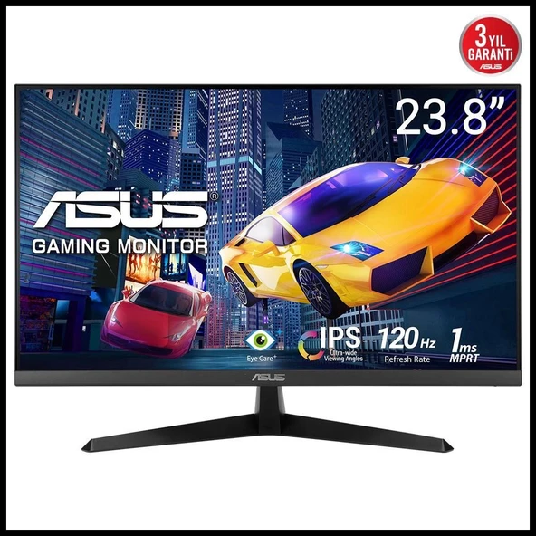 ASUS VY249HGR 23.8" 1ms, 120Hz, Full HD, HDMI, D-Sub, IPS LED, Anti Bakteriyel, Mavi Işık Filtresi, Eye Care, GAMIN ürün görseli 1