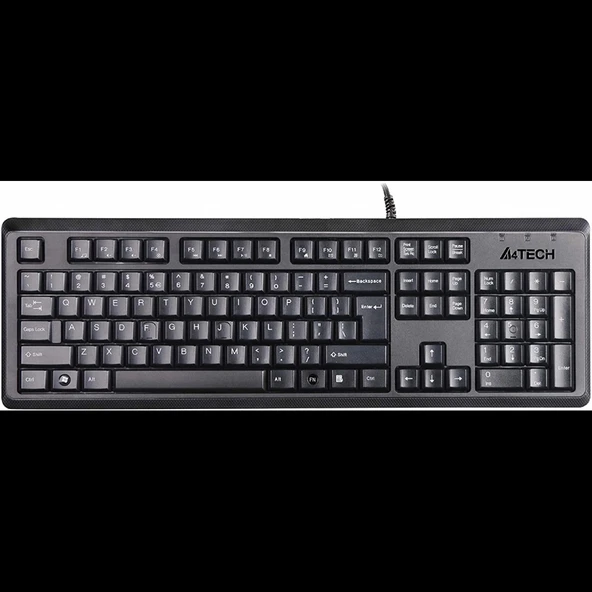 A4 TECH KR-92, Siyah, USB Kablolu, Türkçe Q, Multimedya, Klavye ürün görseli 1