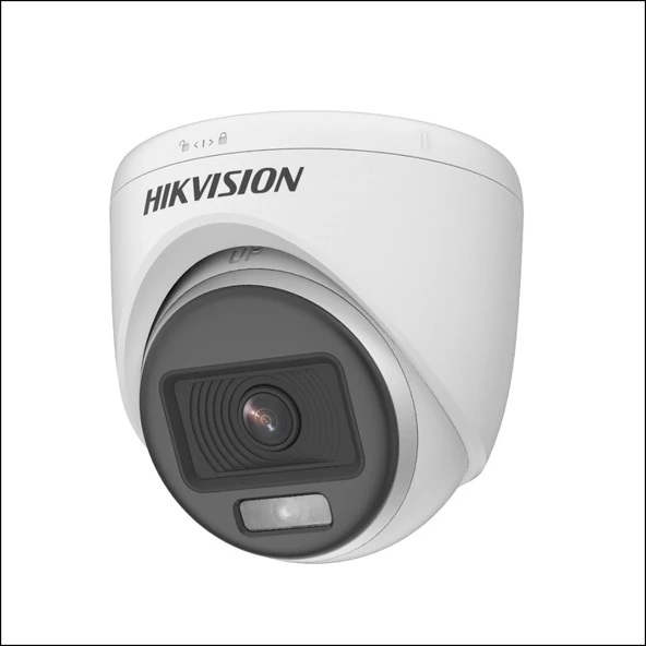 HIKVISION DS-2CE76D0T-EXLPF, 2Mpix, 2.8mm Lens, 20Mt Gece Görüşü, IP67, Dual-Light, Dome Kamera ürün görseli 1