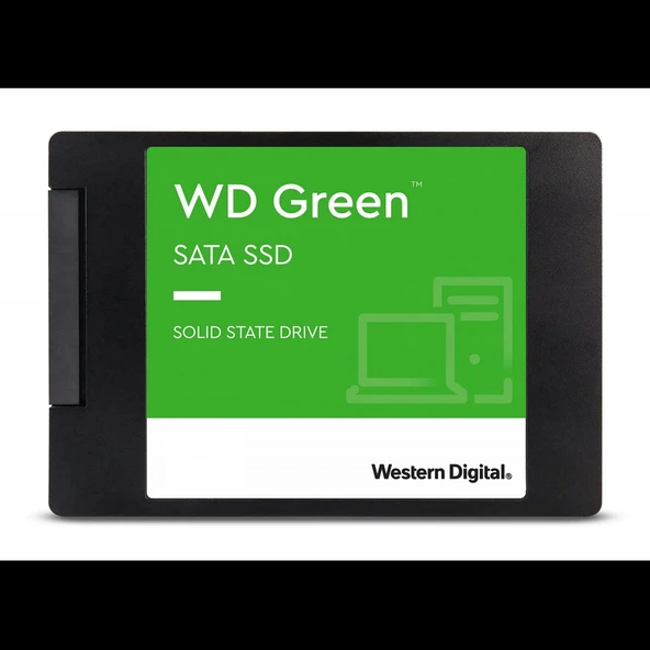 WD Green, WDS100T3G0A, 1TB, 545/465, 3D NAND, 2,5" SATA, SSD ürün görseli 1