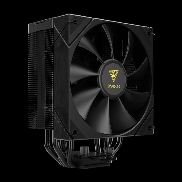GAMDIAS BOREAS E2-410, Black Edition, 120mm, CPU Kule Tipi Hava Soğutma, Doğrudan Temas Teknolojisine Sahip 4 adet Geliş ürün görseli 1