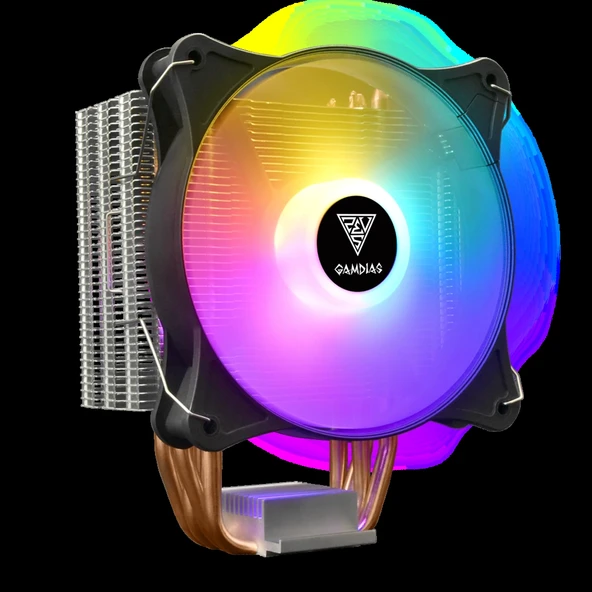 GAMDIAS BOREAS E1-410 Lite, ARGB, 120mm, CPU  Kule Tipi Hava Soğutma, Doğrudan Temas Teknolojisine Sahip 4 adet Gelişmiş ürün görseli 1