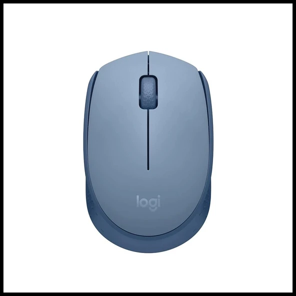 LOGITECH 910-006866, M171 BlueGrey, USB Nano 2,4G Kablosuz, 1000dpi, Optik, 3 Tuşlu, 12ay Pil Ömrü, Mouse ürün görseli 1