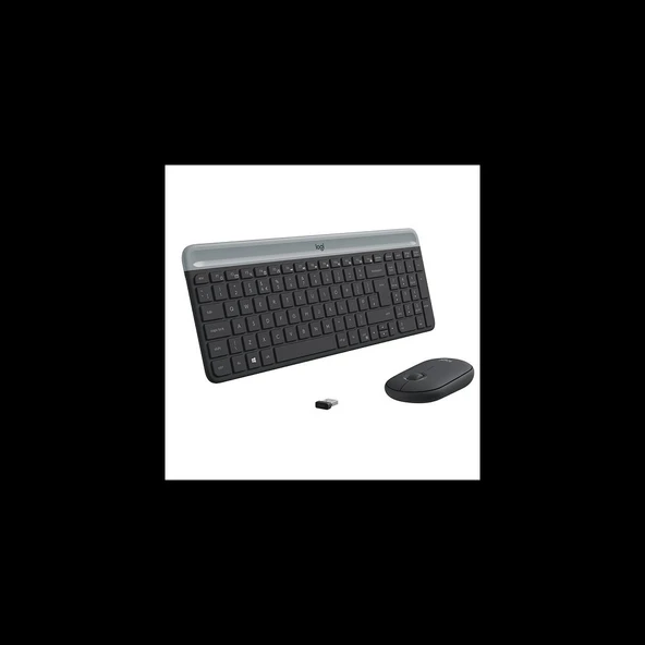 LOGITECH MK470 Siyah, 920-009435, Kablosuz, Türkçe Q, Klavye Mouse Set ürün görseli 1