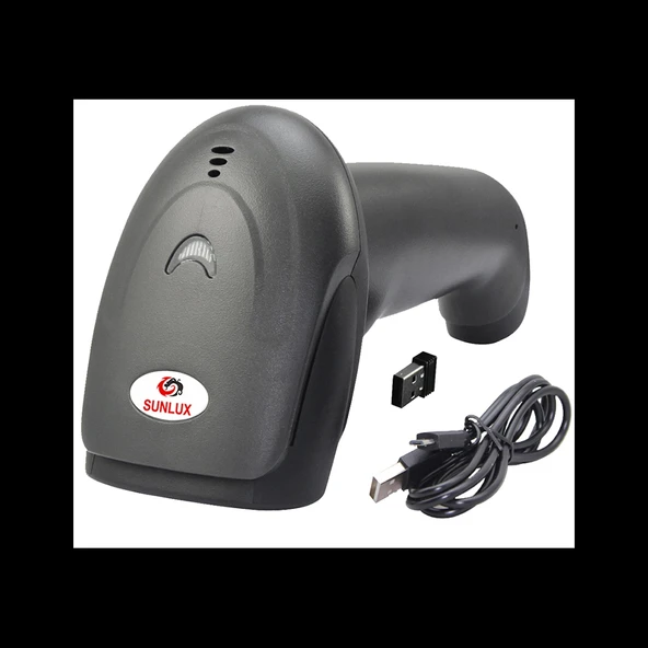 SUNLUX XL-9309B, EL Tipi, Laser, WiFi, Bluetooth, Kablosuz, 300Metre, 1D, Barkod Okuyucu ürün görseli 1