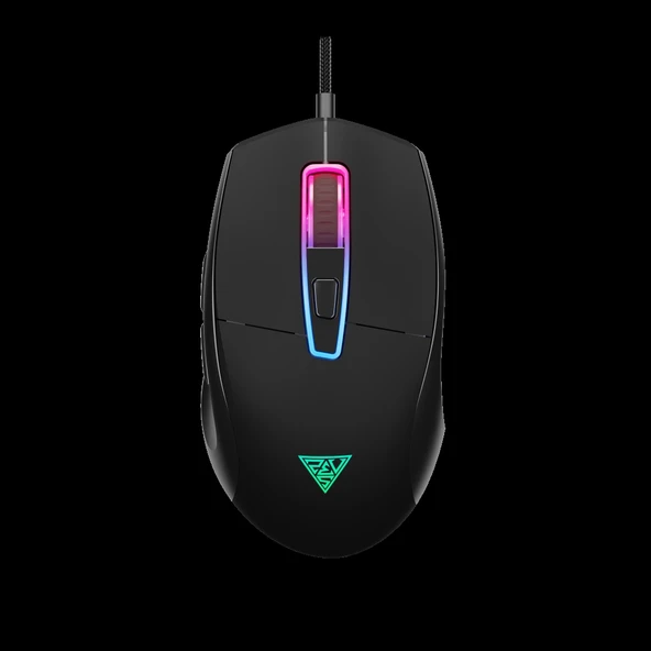 GAMDIAS ZEUS M5, RGB Aydınlatma, USB Kablolu,  7 Programlanabilir Buton, Gaming Mouse, 12.800 DPI, Siyah ürün görseli 1