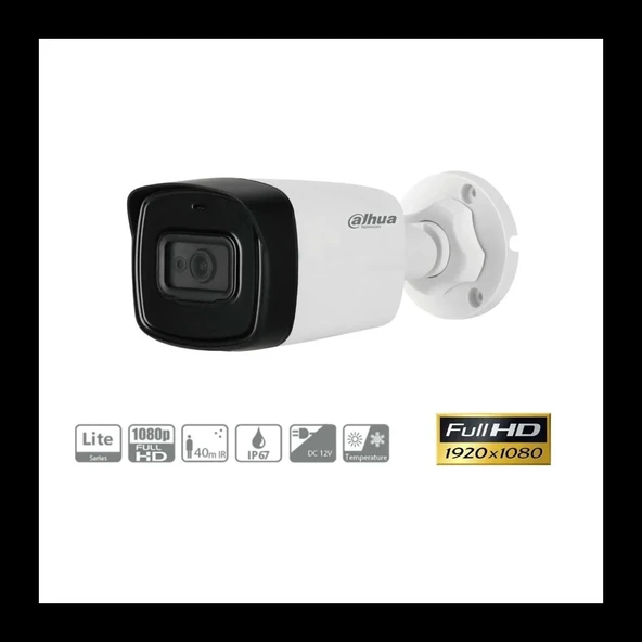 DAHUA HAC-HFW1200TLP-0360B, 2Mpix, 3.6m Lens, 40 Mt Gece Görüşü, Bullet Kamera ürün görseli 1