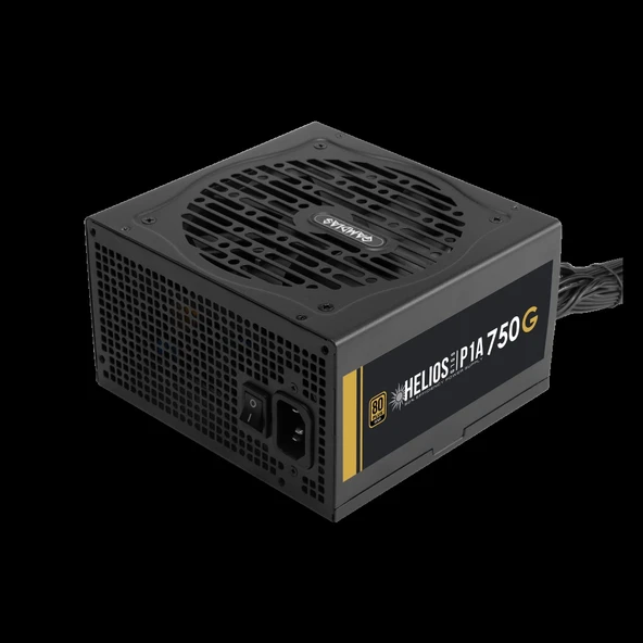 GAMDIAS HELIOS P1A-750G, 750W, 80+ Gold, Aktif PFC, GAMING, ATX, Power Supply (PSU) ürün görseli 1