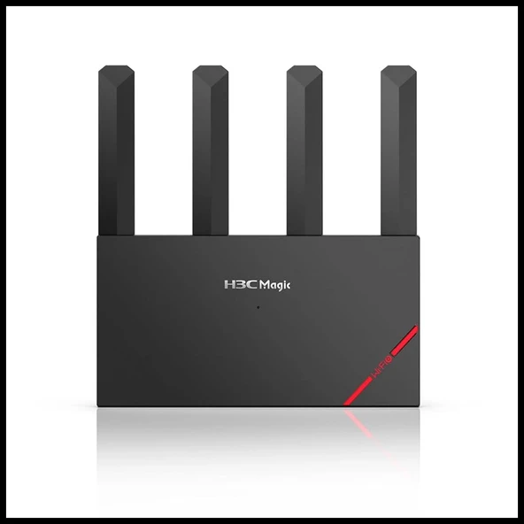 H3C Magic NX30, Dual Band, WiFi 6, 3000Mbps, 4Port GigaBit, 4ad Anten, Masaüstü, Router, Access Point ürün görseli 1
