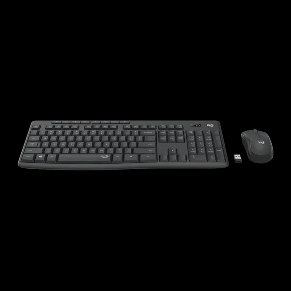 LOGITECH MK295 Siyah, 920-009804, Kablosuz, Türkçe Q, Klavye Mouse Set - Resim 2