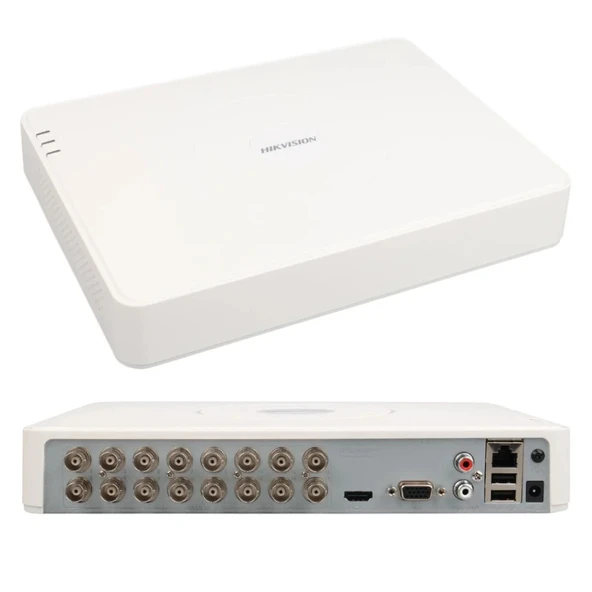 HIKVISION DS-7116HGHI-M1, 16Kanal, 2Mpix, H265 Pro+, 1 HDD Desteği, 5in1 DVR Cihazı ürün görseli 1