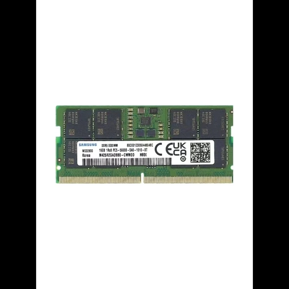 Samsung SAMSO5600/16, 16GB, DDR5, 5600MHz,  CL46, 1.1V Notebook Ram (M425R2GA3BB0-CWMOM) ürün görseli 1