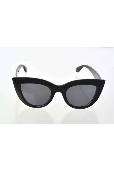 Siyah Çerçeve Cat Eye Kadın Güneş Gözlüğü - Moda Gözlük ürün görseli 1