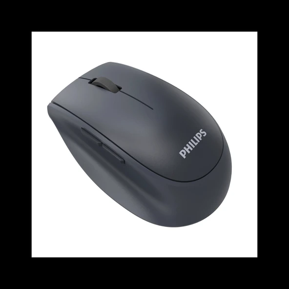 PHILIPS SPK7627K, Gri, USB Nano 2,4Gh ve Bluetooth Kablosuz, 1600dpi, Optic, 5 Tuşlu, Şarj Edilebilir, Sessiz Click, Mou ürün görseli 1