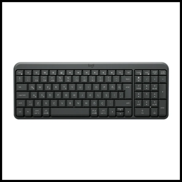 LOGITECH K250, Siyah, 920-013460, Bluetooth, Türkçe Q, Multimedya, Kompakt Klavye ürün görseli 1