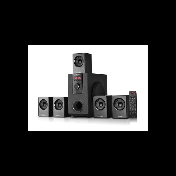 MIKADO MD-505, 70W, 5+1, Masaüstü, FM/BT/SD/USB, Siyah Kasa, Speaker ürün görseli 1