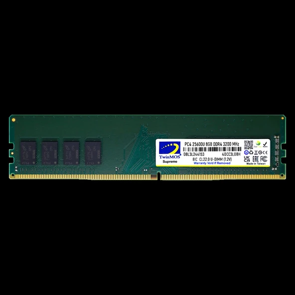 TwinMOS MDD48GB3200D, 8GB, DDR4, 3200MHz, 1.2V Desktop Ram ürün görseli 1