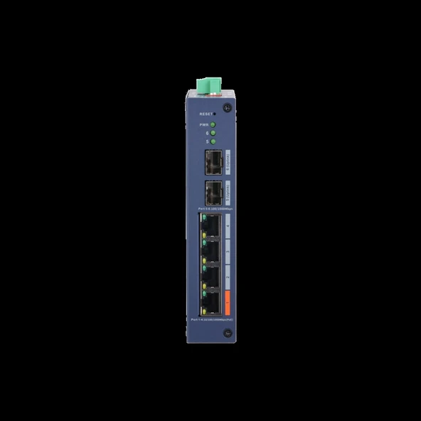 DAHUA CHS4206-4GT-60, 4 Port, Gigabit, PoE 60W, 2 Port SFP, Cloud Yönetilebilir, Switch ürün görseli 1