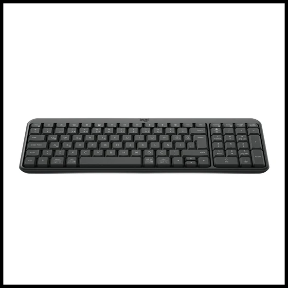 LOGITECH K250, Siyah, 920-013460, Bluetooth, Türkçe Q, Multimedya, Kompakt Klavye - Resim 2