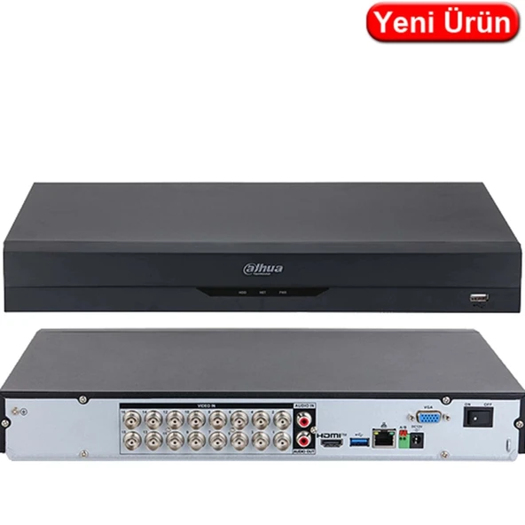 DAHUA XVR5216AN-5M-I3, 16 Kanal, 5Mpix H265+, 2 HDD, 5in1 DVR Cihazı ürün görseli 1