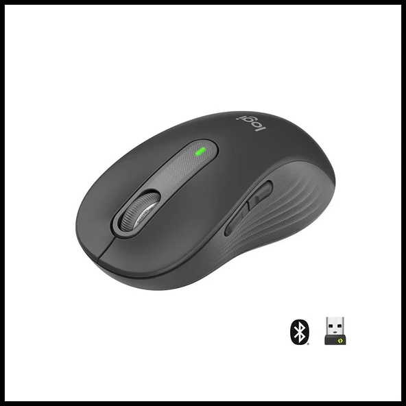 LOGITECH 910-006236, M650L Signature, Siyah, Sağ El, USB Nano 2,4G Kablosuz,4000dpi, Optik, 5 Tuşlu, 24ay Pil Ömrü, Sess ürün görseli 1