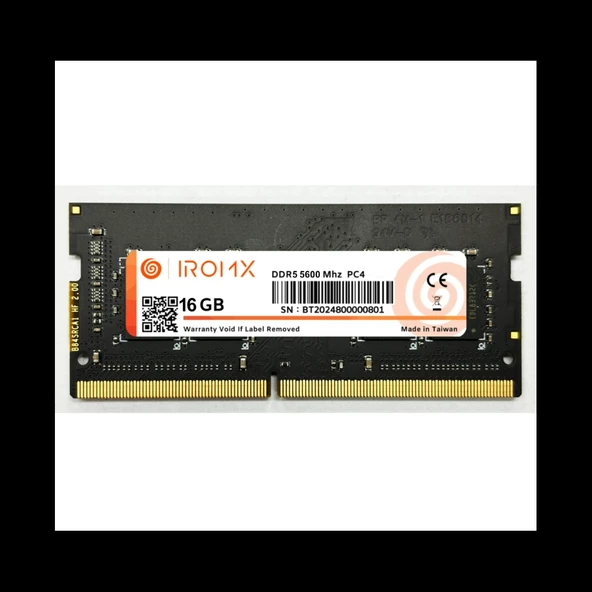 IROMX 1X, 16Gb, 5600Mhz, DDR5, Sodimm Notebook RAM, 1,1V, CL46 ürün görseli 1