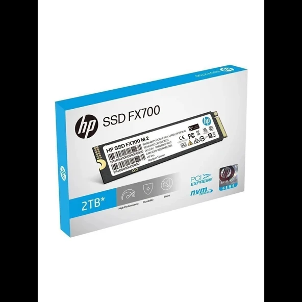 HP 8U2N5AA, FX700, 2TB, 7200/6200, Gen4, NVMe PCIe M.2, 3D NAND, SSD ürün görseli 1