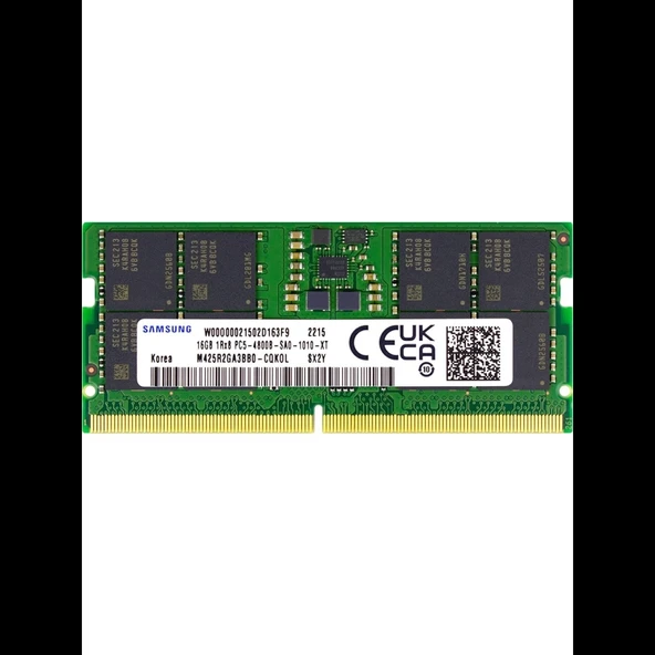 Samsung SAMSO4800/16, 16GB, DDR5, 4800MHz,  CL46, 1.1V Notebook Ram (M425R2GA3BB0--CQKOL) ürün görseli 1