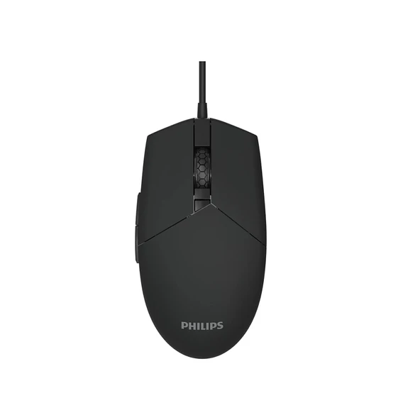 PHILIPS SPK9304B, Siyah, RGB Led Aydınlatma, USB Kablolu, 6400dpi, GAMING Optik Mouse ürün görseli 1