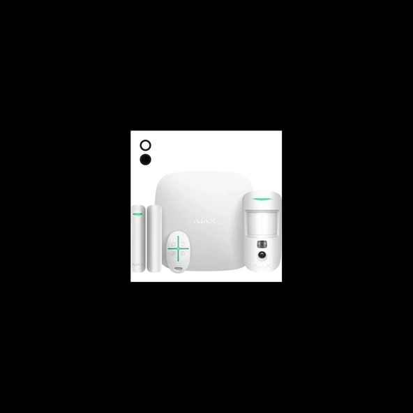 AJAX  StarterKit Cam Plus, Kablosuz, Alarm Kiti, BEYAZ ürün görseli 1