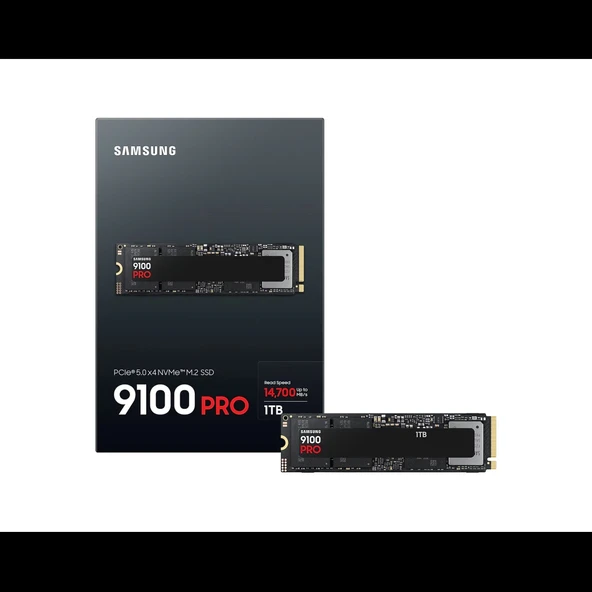 SAMSUNG MZ-VAP1T0BW, 9100 PRO, 1TB, 14700/13300, Gen5, NVMe PCIe M.2 2280, SSD (Türkiye Distribütörü Garantili) ürün görseli 1