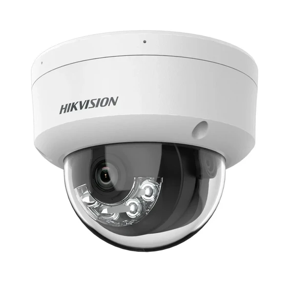 HIKVISION DS-2CD1141G2-LIUF 4Mpix, 2,8mm Lens, H265+, Hybrid Light,  20Mt Gece Görüşü, PoE, Mikrofonlu Dome IP Kamera ürün görseli 1