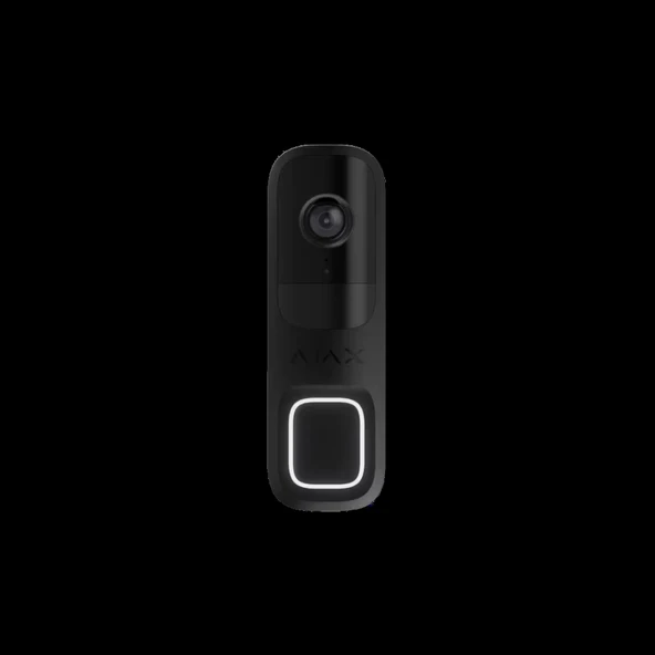 AJAX, DOORBELL, Kablosuz, Kameralı, Kapı Zili  Siyah ürün görseli 1