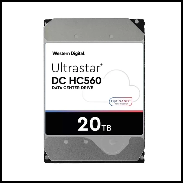 WD ULTRASTAR, WUH722020BLE6L4, 3.5", 20TB, 512Mb, 7200 Rpm, 7/24 Enterprise, DATA CENTER-GÜVENLİK-NAS-SERVER, HDD ( ürün görseli 1