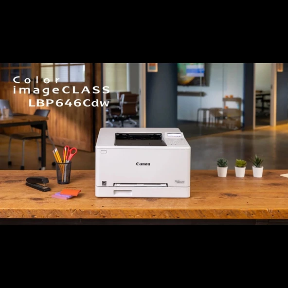 CANON  i-SENSYS LBP646CDW,  Wifi, Lan, Duplex, Renkli Lazer, Yazıcı (Dakikada 25  Sayfa) ORİJİNAL TONERLİ ürün görseli 1