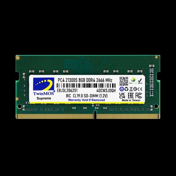 TwinMOS MDD48GB2666N, 8GB, DDR4, 2666MHz, 1.2V Notebook Ram ürün görseli 1