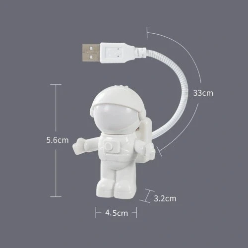HERŞEYTREND Astronot USB Gece Lambası - Resim 3