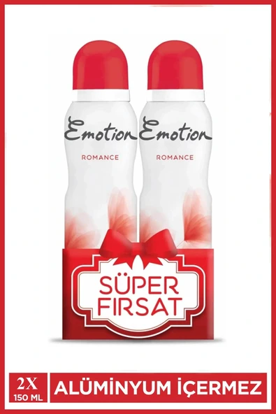 2 Adet Emotion Romance Kadın Vegan Deodorant 150 Ml Hızlı Kurur, Leke Bırakmaz ürün görseli 1