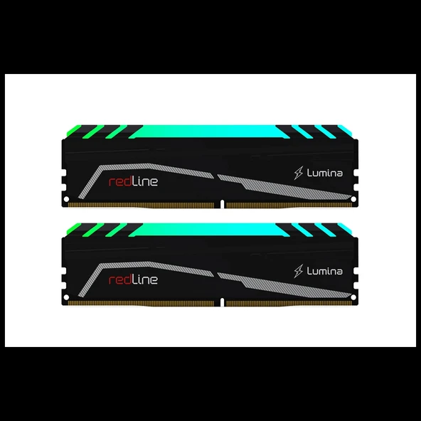 MUSHKIN redLine Lumina, MLA4C360JNNM8GX2, 2x8Gb Kit, 3600Mhz, DDR4, CL18, RGB, Desktop Gaming RAM (Soğutuculu) ürün görseli 1