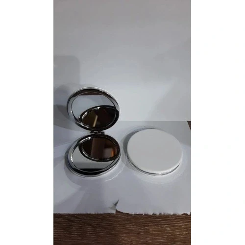 HERŞEYTREND Beyaz Yuvarlak Büyüteçli Cep Aynası ürün görseli 1