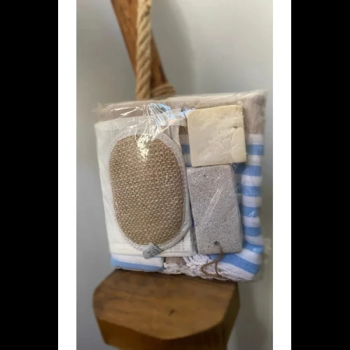 HERŞEYTREND Gelin Damat Hamam Banyo 5'Li Set ürün görseli 1