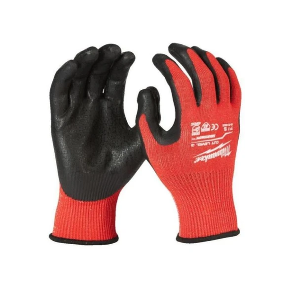 Milwaukee 3.Derece Kesik Korumalı Nitril Eldiven 10/XL PK(12) 4932479014 ürün görseli 1