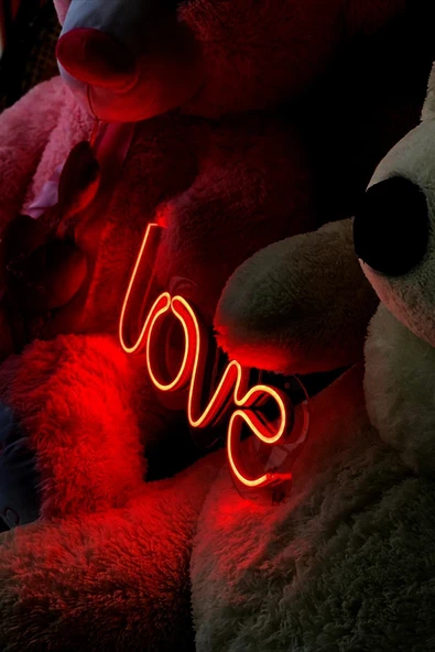 sihirli tabela - Love - Led Dekoratif Duvar Aydınlatması Neon Duvar Yazısı Sihirli Led Mesajlar - Neongraph ürün görseli 1