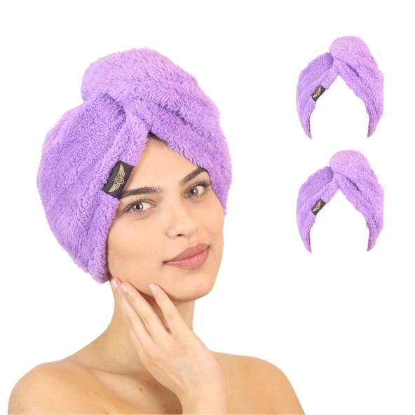 2'li Paket Mikrofiber Saç Havlusu ürün görseli 1