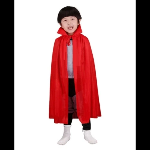 HERŞEYTREND Kırmızı Renk Yakalı Pelerin Çocuk Boy 90 cm ürün görseli 1