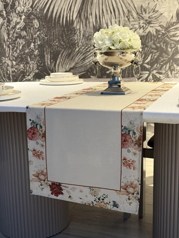 Keten Ay Desen Runner 40X140 cm ürün görseli 1
